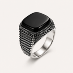 Chevalière en argent 925 Nero