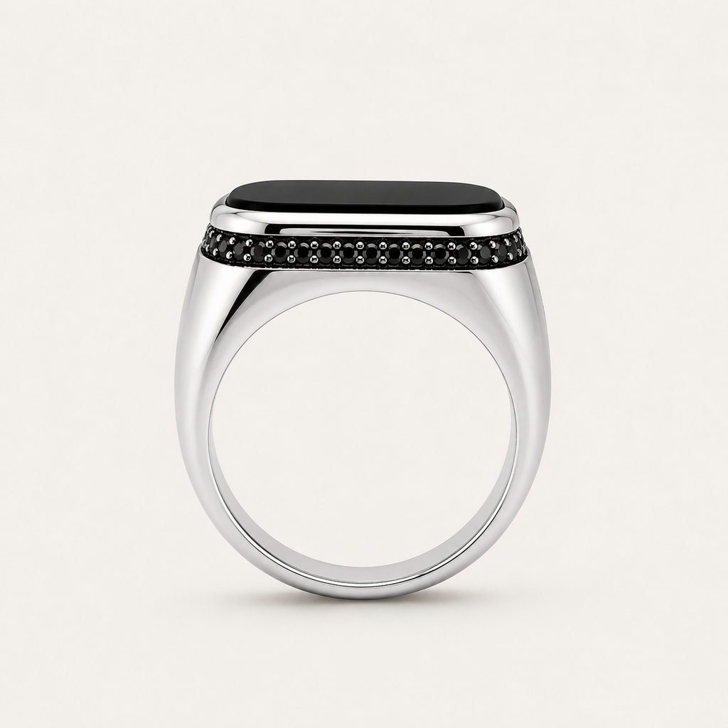 Chevalière en argent 925 Noble