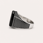 Chevalière en argent 925 Nero