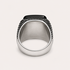 Chevalière en argent 925 Nero