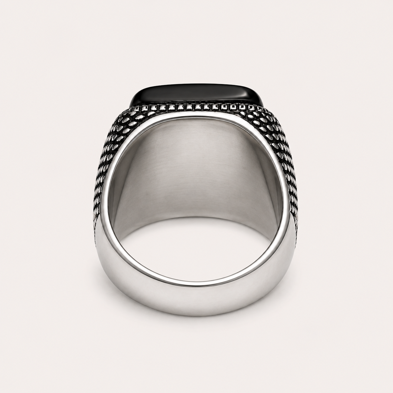 Chevalière en argent 925 Nero
